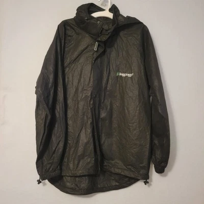 Chaqueta FroggToggs Para Hombre Negra Cremallera Completa Frontal Chaqueta con Capucha Talla Grande Foto 1 de 4