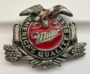Vintage Miller America’s Quality Beer Eagle Limited Edition Metal Belt Buckle - Picture 1 of 2