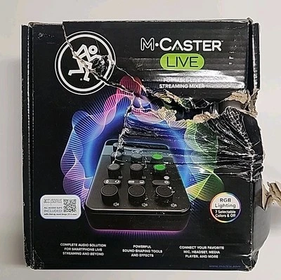 Mackie M Caster Portable Live Streaming Mixer - Black SKU#1789791 - Image 1 of 2