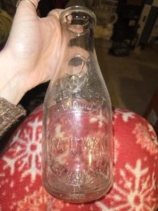 Vintage Schuylkill Haven PA Milk Bottle Quart Kaufman Dairy - Picture 1 of 2