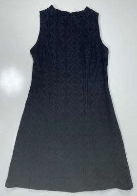 Vestido Merona Vaina Espalda Corredora Negro Sólido Encaje Para Mujer Talla 4 Sin Mangas Usado Foto 1 de 4