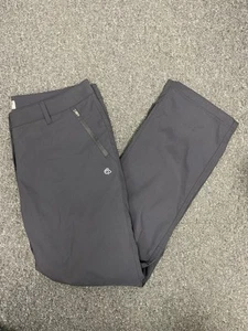 CRAGHOPPERS Pro Stretch Lined Trousers Grey With Pocket Glasses Wipe UK 14 PD - Picture 1 of 10