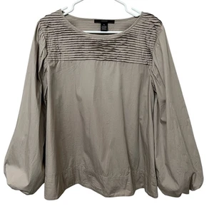 Maxsport Damen Bluse Gr. XL taupe Ballonärmel - Bild 1 von 7