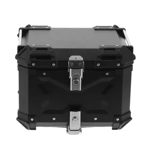 45L Motorcycle Top Box Aluminium Luggage Top Case Universal Water & Dust Proof - Picture 1 of 14