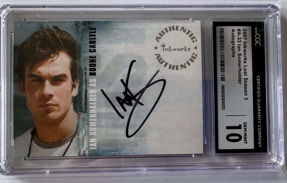 Ian Somerhalder Autographed Trading Card - LOST Season 3 - CGC Graded 10 🤩 - Image 1 of 4