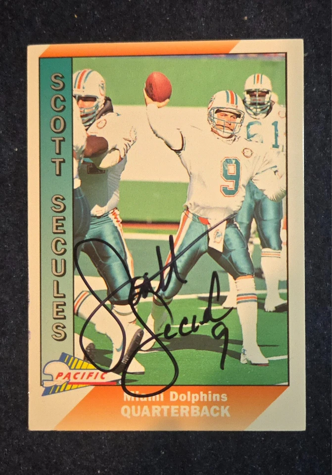 Scott Secules Hand Autographed Football Card Pacific #282 - Image 1 of 2