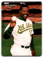 1990 MOTHER'S COOKIES OAKLAND ATHLETICS MIKE NORRIS OAKLAND ATHLETICS #19