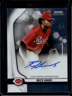 2020 Bowman Sterling Prospect Autographs Rece Hinds - Image 1 of 2