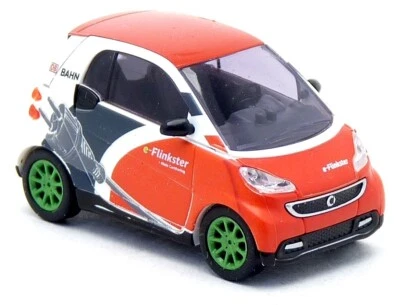 Busch 46217 - Smart Fortwo 451 Flinkster Carsharing DB Bahn - H0 1:87 - Bild 1 von 3