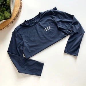 • Sol Los UPF 50+ Sun Protection Blue Lanai Hawaii Rash Guard • Size 12 - Picture 1 of 4