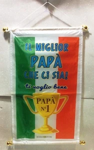 FESTA DEL PAPà LOCANDINA IN TESSUTO PAPA' NUMERO 1 - Imagen 1 de 2