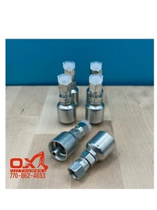 "6 accesorios de prensado de manguera hidráulica Parker Style 10643-4-4 manguera de 1/4"" X 1/4"" JIC" - Imagen 1 de 4