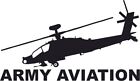 AH-64 Apache Helicopter 3 Mil Vinyl Sticker for a Car or Truck Window 