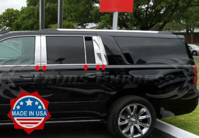 2015-2020 Cadillac Escalade ESV Longer SUV 10Pc Pillar Post Trim Door Cover - Image 1 of 4