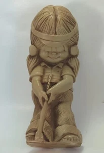 Vintage Bill Mack Fannykins Putt Putt Sculpture Figurine Girl Golfing Golf Club - Picture 1 of 6