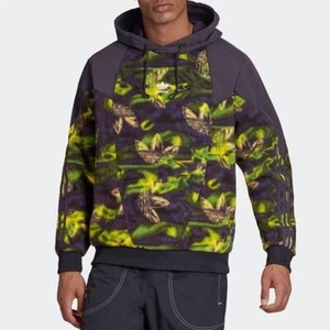 Adidas Gran Trifolio Sudadera con Capucha Verde Para Hombre Mediano Pullover Polar Polar GE0827 Nuevo - Imagen 1 de 11