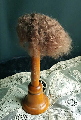 perruque mohair mignonnette mignonette poupée ancienne - Photo 1/4