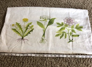 Ikea Dorothy Pillow Cover Floral Covered Cream Buttons Spring Summer Garden GUC - Picture 1 of 10