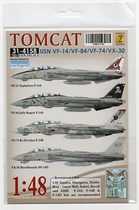 Decal modellismo F-14 Tomcat Collection #2 DXM Decals 1:48 - Bild 1 von 2