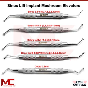 Sinus Lift Dental Implant Instruments Oral Graft Surgical Mushroom Elevators  - Picture 1 of 6