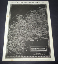 Antique map of Gloucestershire by Joshua Archer 1834