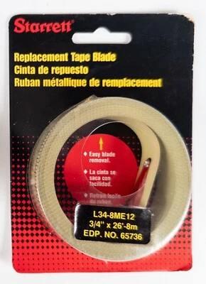 Hoja de cinta de repuesto Starrett L34-5ME12 3/4" x 16' EDP 65706 - nueva sellada Foto 1 de 2