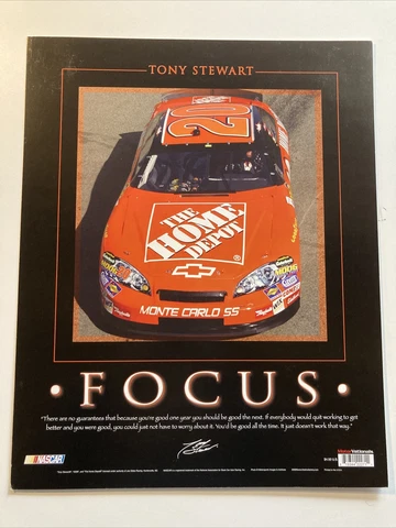 Poster of Tony Stewart HOME DEPOT Monte Carlo 20”x16” Cover