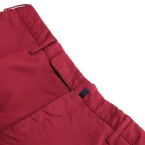 Incotex NWT Slim Fit Chinos/Casual Pants Size 52 36 US In Solid Red Cotton Blend - Picture 1 of 16