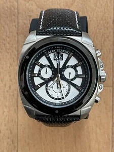 Reloj cronógrafo Alfa Fereno con correa de cuero - Imagen 1 de 5