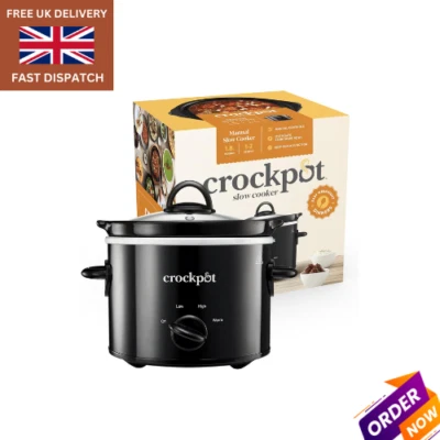 Crock-Pot Slow Cooker Removable Easy-Clean Ceramic Bowl 1.8 L Small Slow Cooker - Image 1 of 4