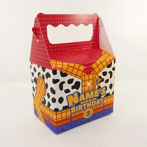 Toy Story Woody Children's Kids Personalised Party Boxes Bags Favour FAST - Picture 1 of 4