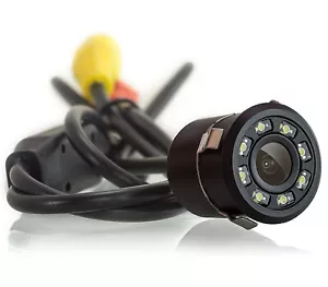 Telecamera per retromarcia 8 led visione notturna waterproof auto camper E-T140 - Foto 1 di 7