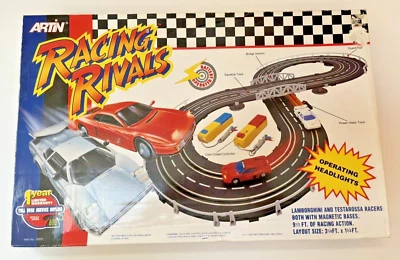 Toy Race Cars & track Vintage Artin Racing Rival set. New Sealed Original Box. - Image 1 of 4
