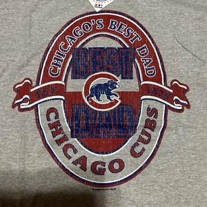 Chicago Cubs best dad T-shirt men’s large new NWT - Picture 1 of 8