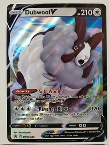 PROMO HOLO Dubwool V SWSH049 NM / M - Sword Shield Pokemon Card $2 Flat Shipping - Picture 1 of 3