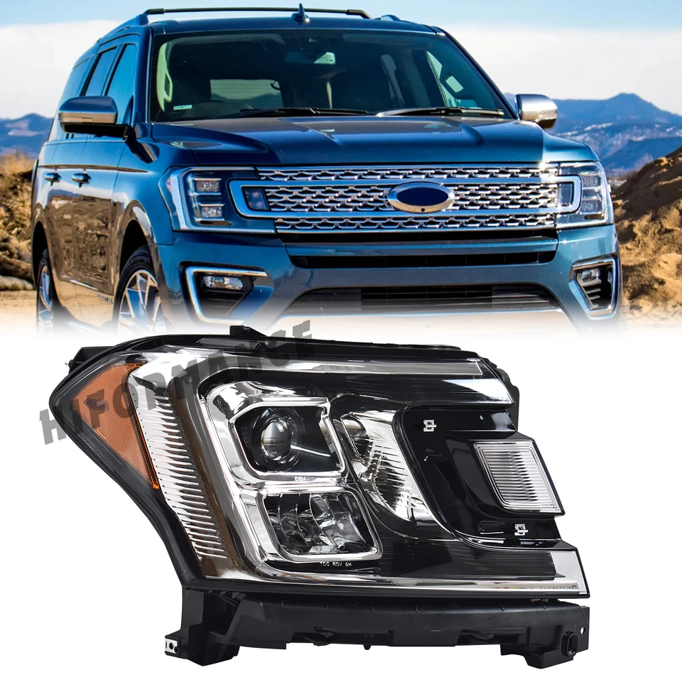 Conjunto de faros con bombilla para Ford Expedition 2018-2021 JL1Z13008K lado del pasajero Foto 1 de 4