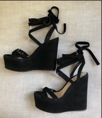 Sandalias de gamuza con cuña GIANVITO ROSSI talla 39/9 Foto 1 de 4