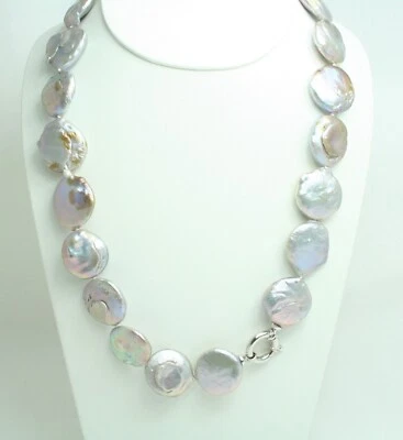 Collana da donna DDonna Perle Barocche con chiusura in Oro Bianco 18 Kt nuova - Immagine 1 di 4