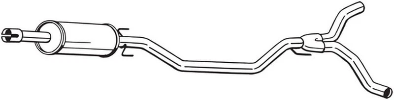 155 CV SILENZIATORE CENTRALE PER VAUXHALL Vectra MK II (C) GTS Z02 2.2 Direct KW - Immagine 1 di 1