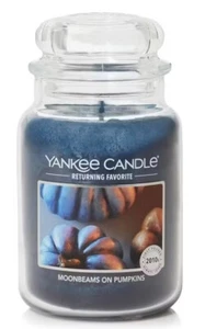 "Moonbeams on Pumpkins" 22oz. Yankee Candle Scented Jar Candle - Picture 1 of 10