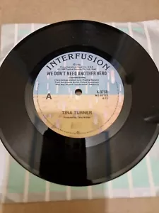 Tina Turner. We Don't Need Another Hero. 7 Inch Single. Record Vinyl. NM - Picture 1 of 3
