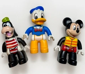 Lego Duplo Disney Mickey Mouse Donald Duck Goofy Figures 3 Piece Lot Set - Picture 1 of 2