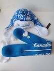 Canadian Club Ski Beanie Trapper Hat & Wet Suit Rubber Can Holder