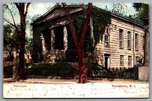 Postcard Providence RI c1906 Atheneum Library  - Picture 1 of 2