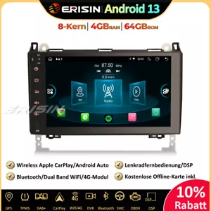 64GB Android 13 Autoradio GPS CarPlay Mercedes A/B Klasse Sprinter Vito Crafter - Bild 1 von 24