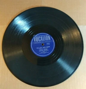 VOCALION 55034 Chuck Foster -78- The Last Mile Home/My Bolero 10" 1949 - Picture 1 of 4