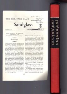 The Satyricon of Petronius  Heritage Press 1964 Sandglass & Slipcase - Picture 1 of 3