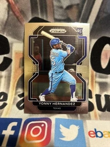 2022 Prizm Baseball #21 Yonny Hernandez RC Texas Rangers - Bild 1 von 2
