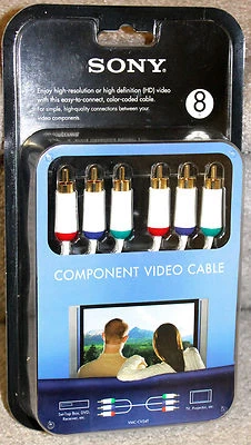 *NIB* Sony VMC-CV24T Premium High Definition HD 8 FT Component Video Cable White - Image 1 of 2