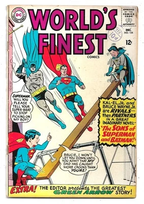World's Finest #154 Superman & Batman VG (1965) DC Comics - Image 1 of 2